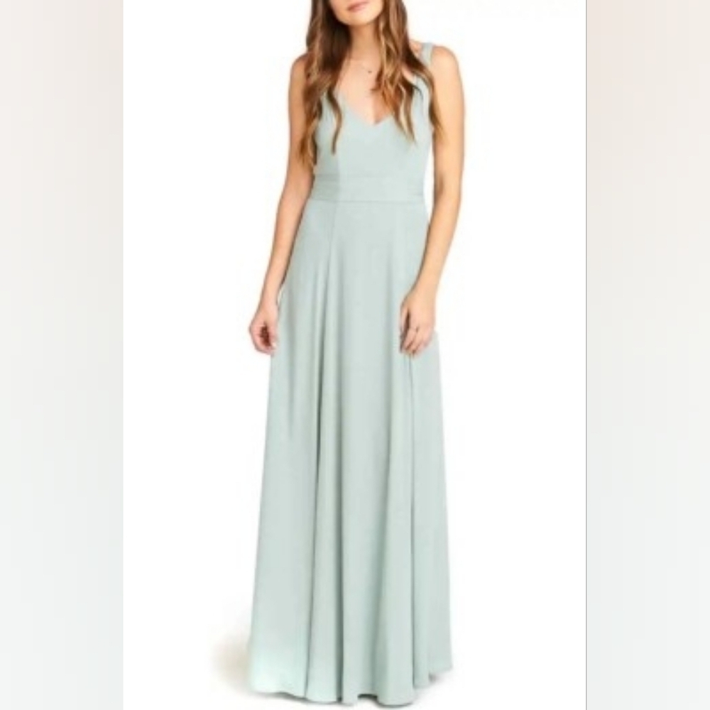 Show Me Your Mumu Jenn Sage Maxi Dress Sleeveless Bridesmaids Wedding XS